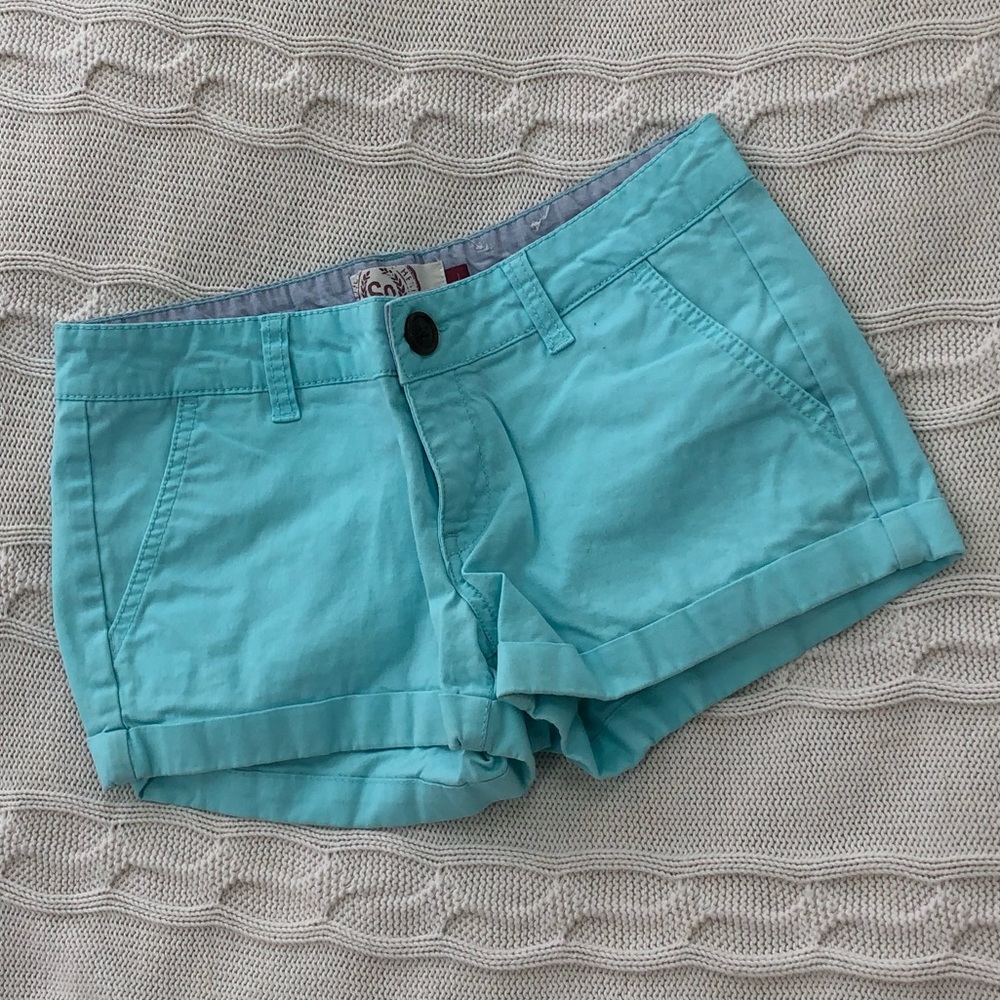 Mint Twill Shorts